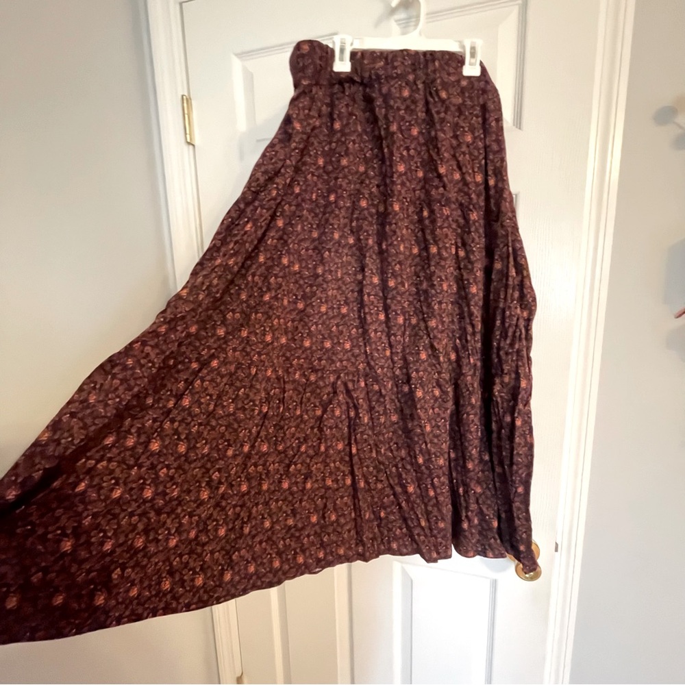 Madewell Floral Print Tiered Skirt